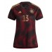 Camisa de time de futebol Alemanha Thomas Muller #13 Replicas 2º Equipamento Feminina Mundo 2022 Manga Curta